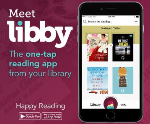 A smartphone displaying the Libby app