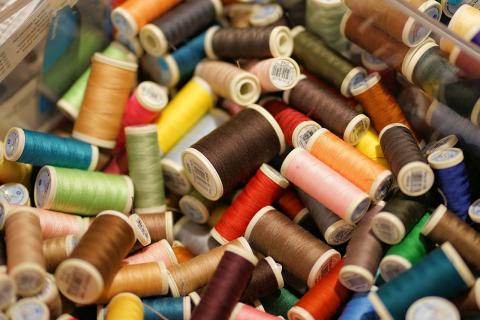 spools of thread assorted colors