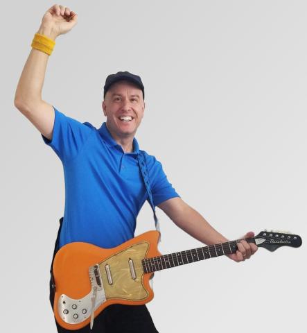 musician with a guitar