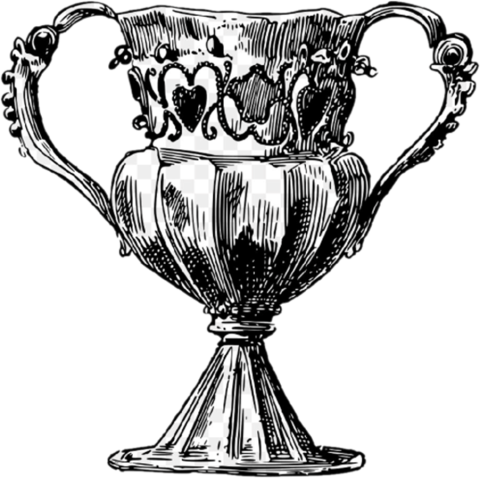 Trophy with two handles