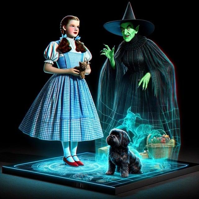 Dorothy, Toto, and The Wicked Witch