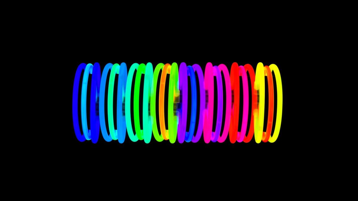 Neon bracelets in a variety of colors