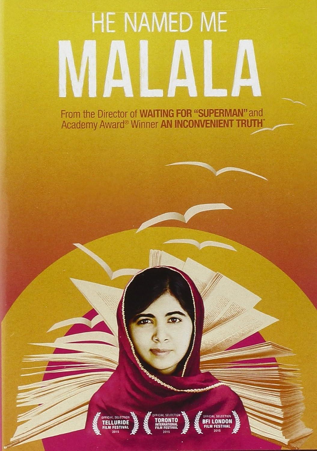 DVD cover for "He Named Me Malala"